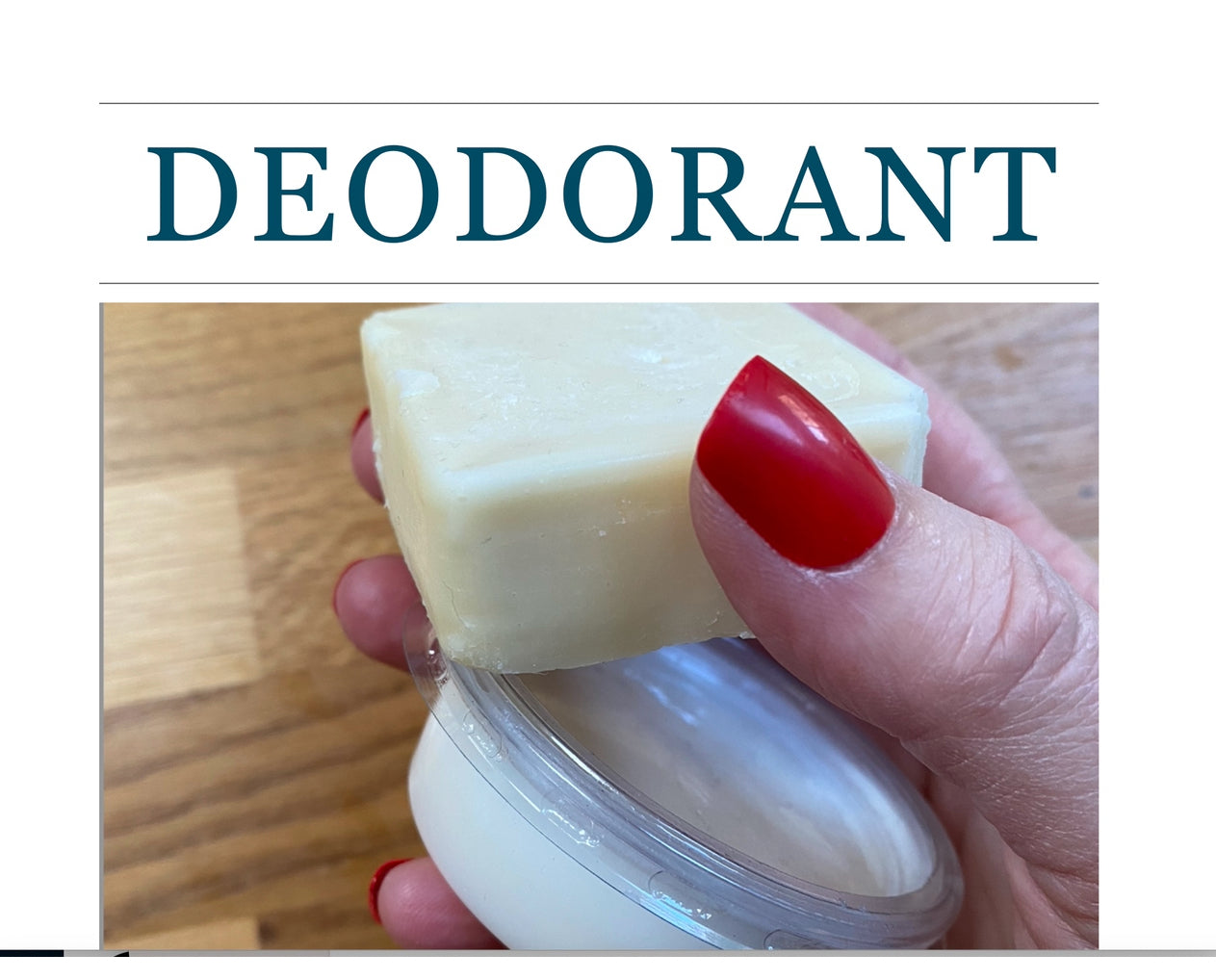 Make Your Own Toothpaste Course and Deodorant Course