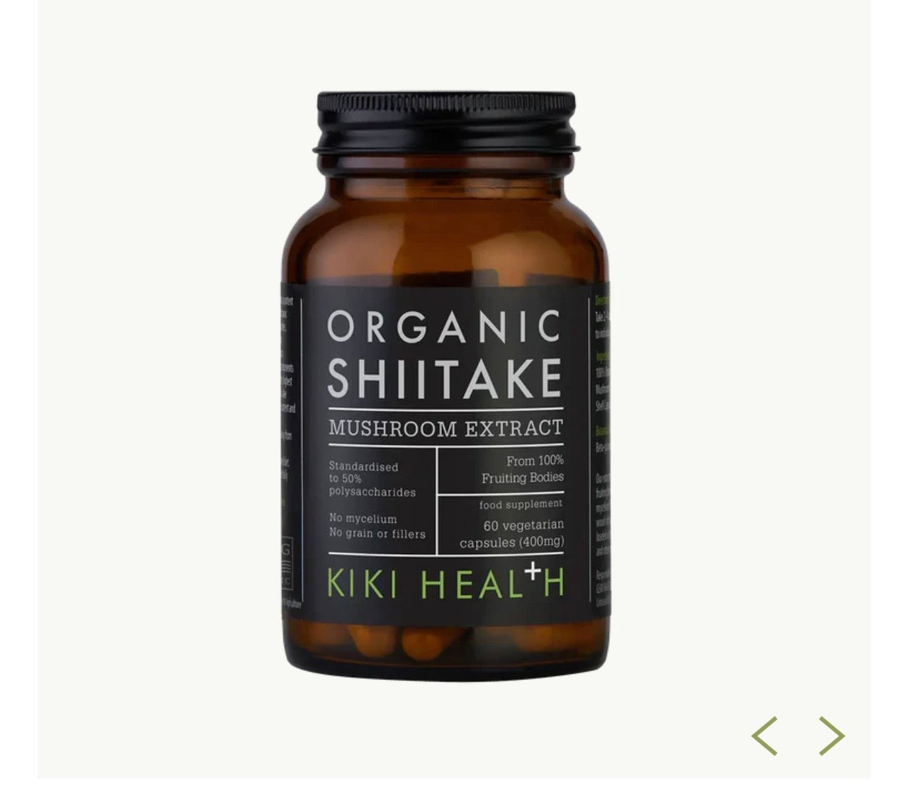 Shiitake Extract, Organic - 60 Vegicaps