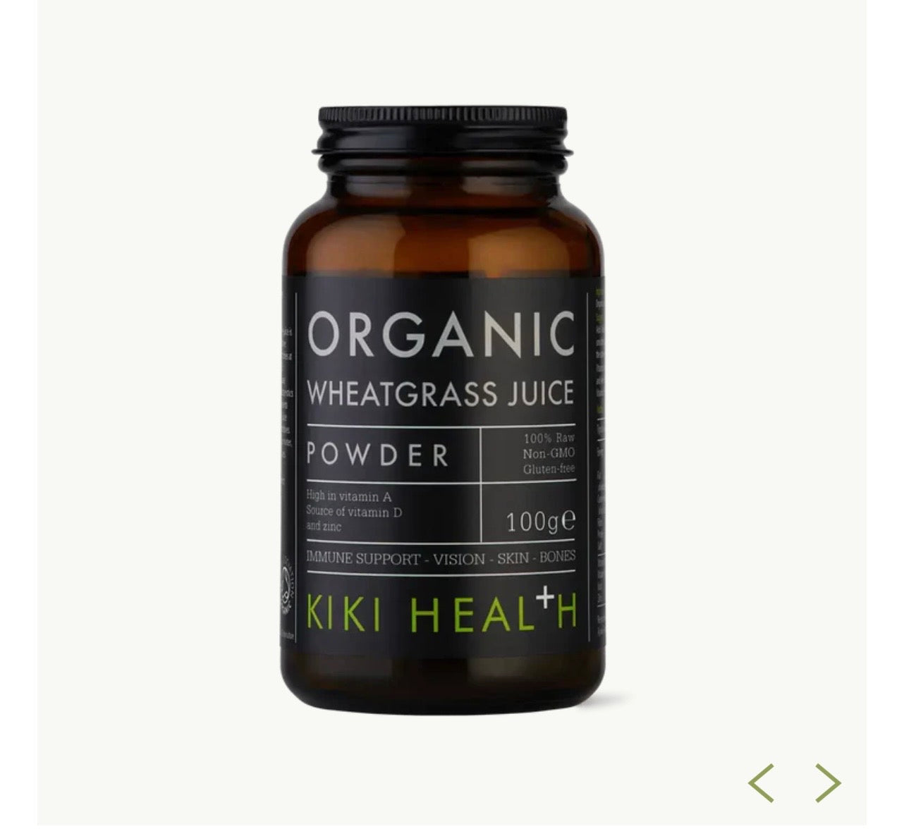 Wheatgrass Juice Powder, Organic - 100g