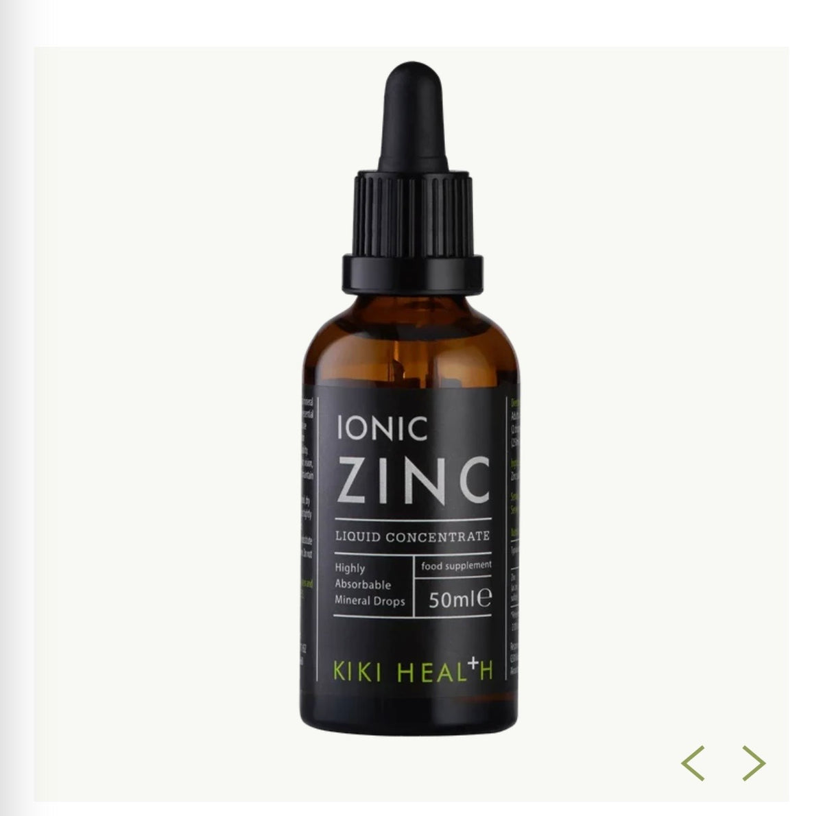 Ionic Zinc Liquid Concentrate - 50ml