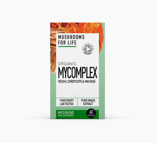 Organic Mycomplex Reishi, Cordyceps & Maitake 60's